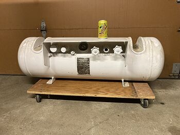 28 Gallon Asme Horizontal Propane Tank Cylinder with Liquid and Vapor Dispensers Certified for Life #4i580nAsTp8