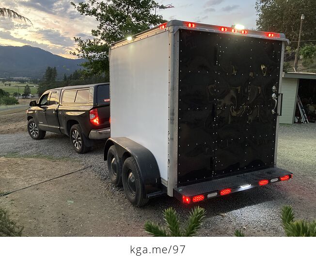 Heavy Duty Enclosed Trailer with Brakes Flood Lights Title and Registration - #4gnRPLEtBxM-7