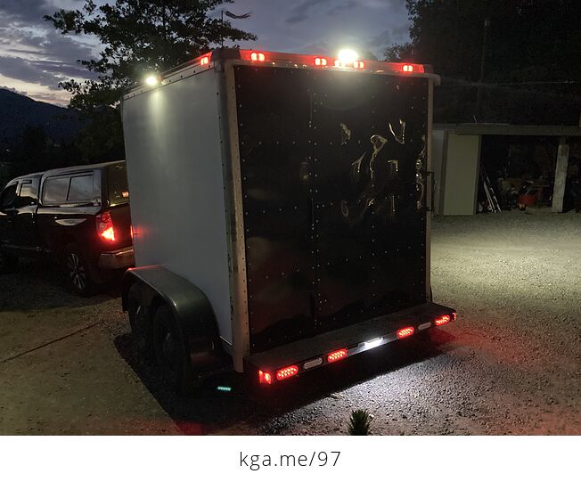 Heavy Duty Enclosed Trailer with Brakes Flood Lights Title and Registration - #4gnRPLEtBxM-11