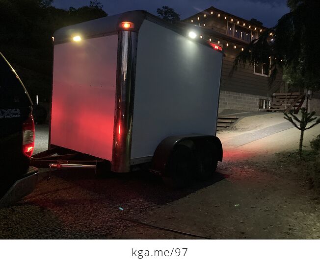 Heavy Duty Enclosed Trailer with Brakes Flood Lights Title and Registration - #4gnRPLEtBxM-12