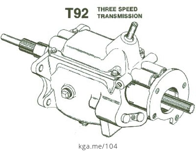 T92 Three Speed Transmission 3 Forward 1 Reverse and Neutral - #JfdPRmnFh4M-16