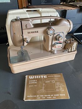 Vintage 1964 Sewing Machine 764 with Manual by White #sS5gBsB0zsk