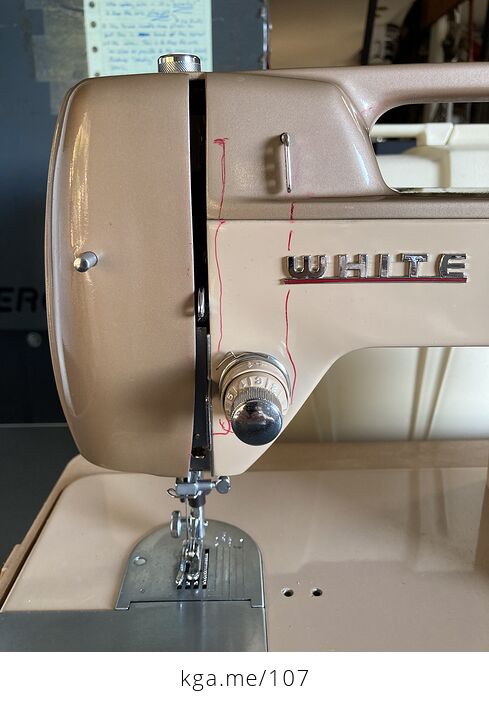 Vintage 1964 Sewing Machine 764 with Manual by White - #sS5gBsB0zsk-10