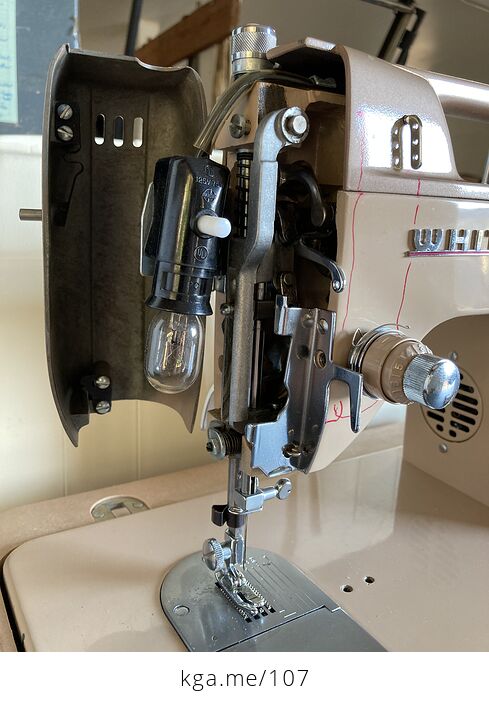 Vintage 1964 Sewing Machine 764 with Manual by White - #sS5gBsB0zsk-12